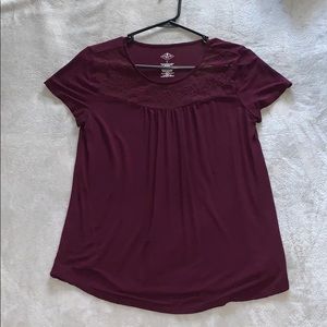 Lace maroon blouse